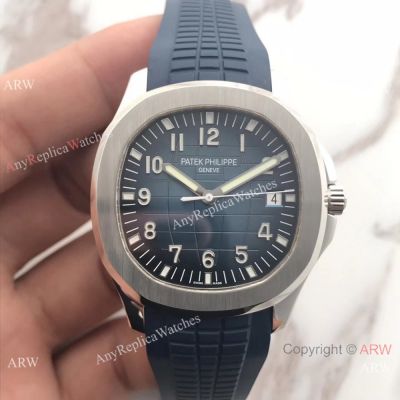 Swiss Grade Patek Philippe Aquanaut 5168G Watch SS Blue Dial-Best Replica Patek Philippe Watches